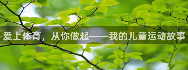 三亿体育网：爱上体育，从你做起——我的儿童运动故事