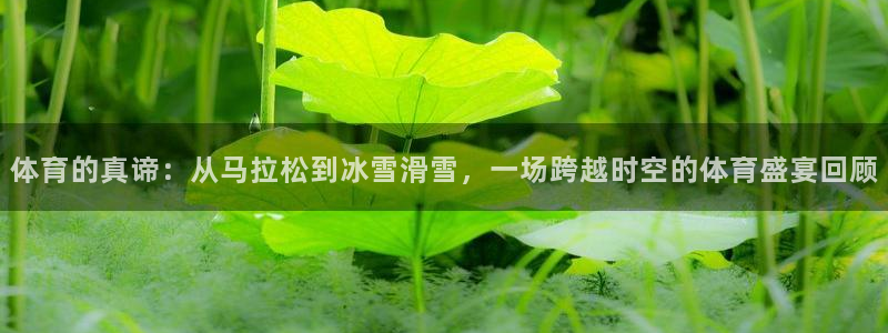 三亿体育网页版：体育的真谛：从马拉松到冰雪滑雪，一场跨越时空的体育盛宴回顾